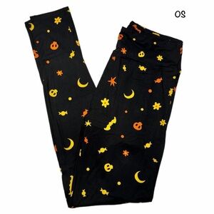 LuLaRoe Halloween Skulls Bats & More Leggings Size OS